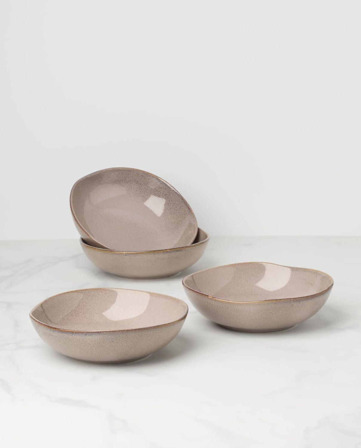 imageOneida 899209 Organic Shades Blue Pasta Bowls Set Of 4 Service For 4Clay