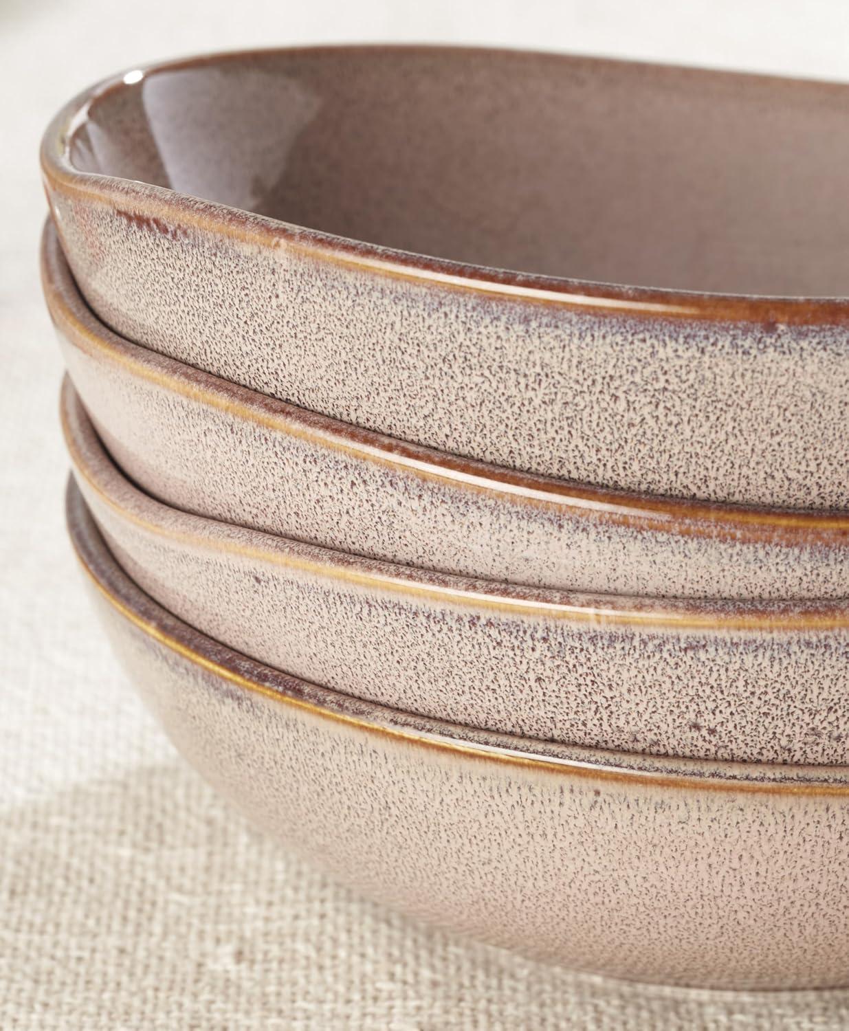 imageOneida 899209 Organic Shades Blue Pasta Bowls Set Of 4 Service For 4Clay