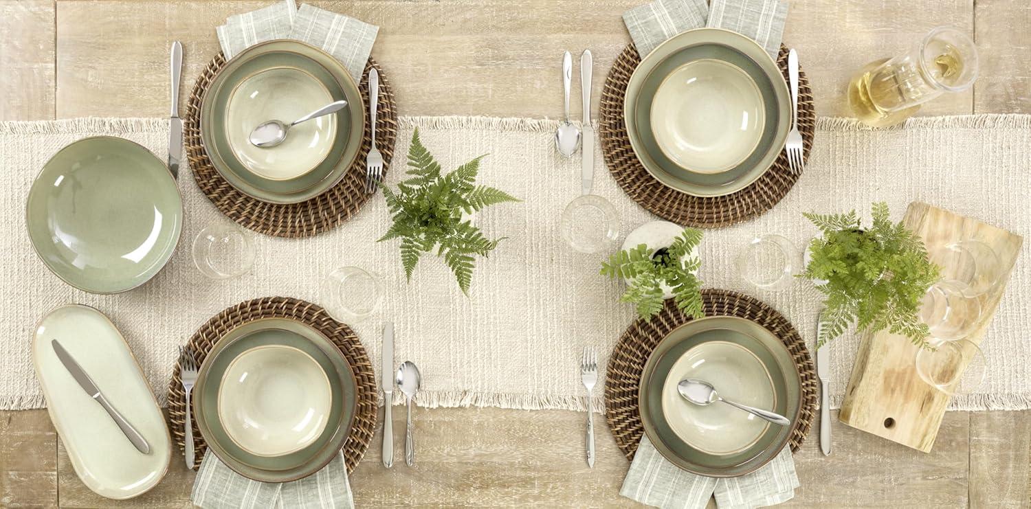 imageOneida 899209 Organic Shades Blue Pasta Bowls Set Of 4 Service For 4Green