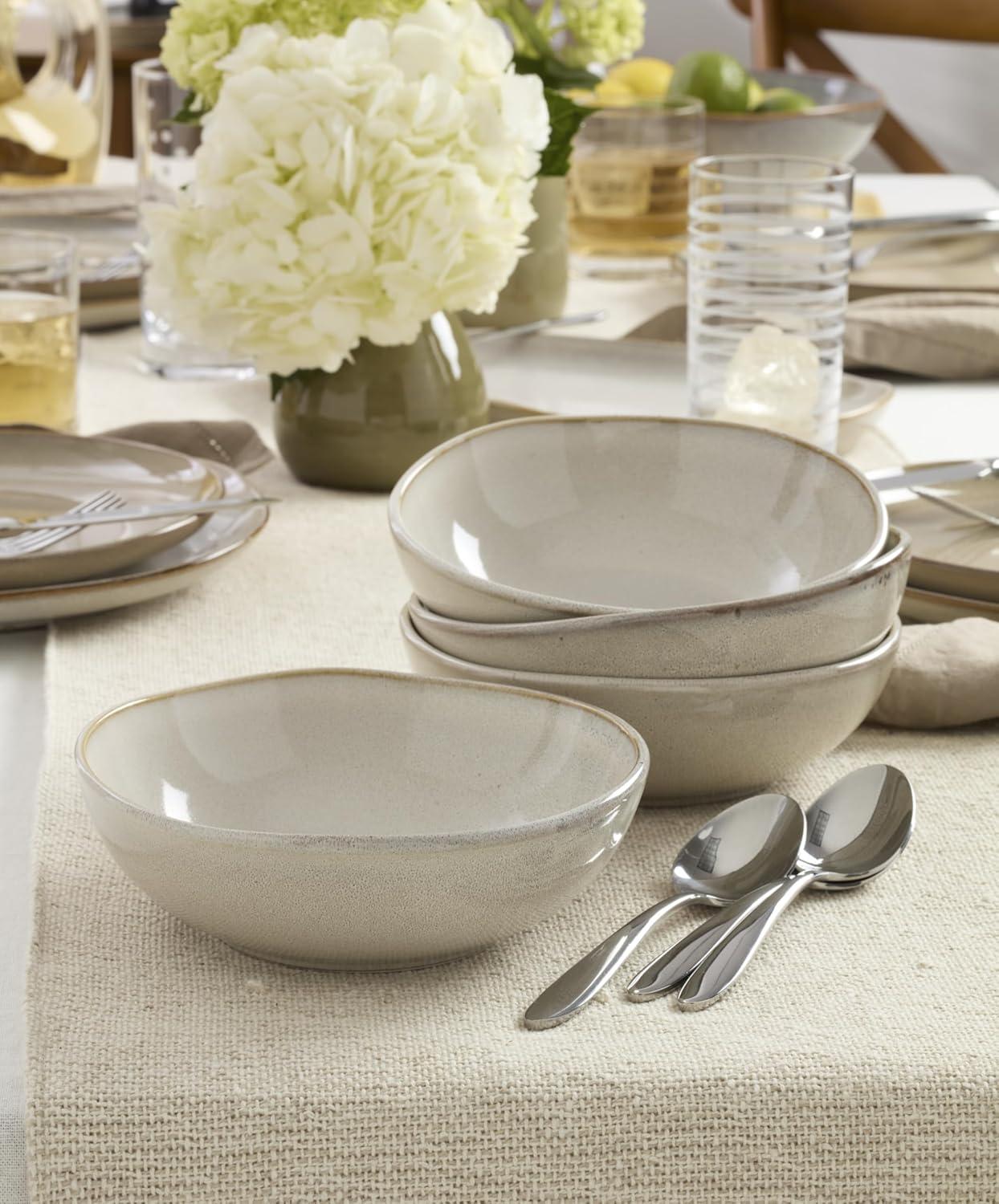 imageOneida 899209 Organic Shades Blue Pasta Bowls Set Of 4 Service For 4Oatmeal