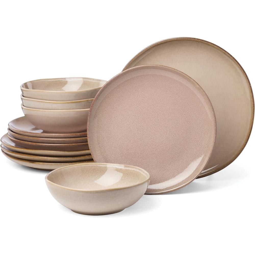 imageOneida 899209 Organic Shades Blue Pasta Bowls Set Of 4 Service For 4Clay