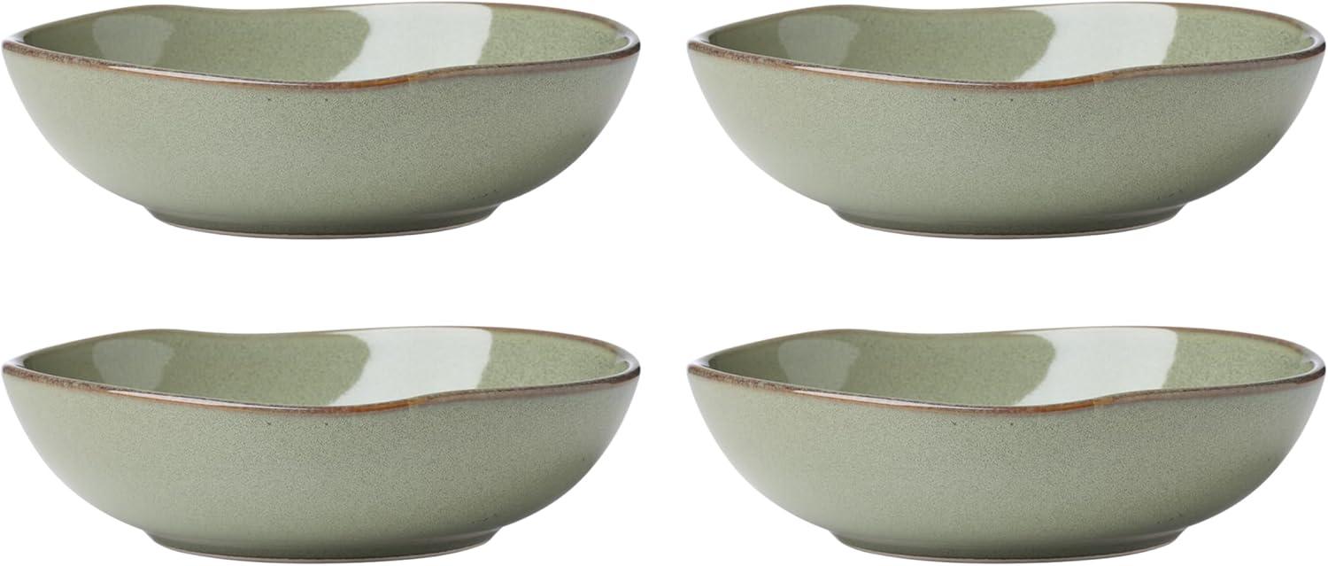 imageOneida 899206 Organic Shades Blue 18Piece Dinnerware Set Service For 6Green