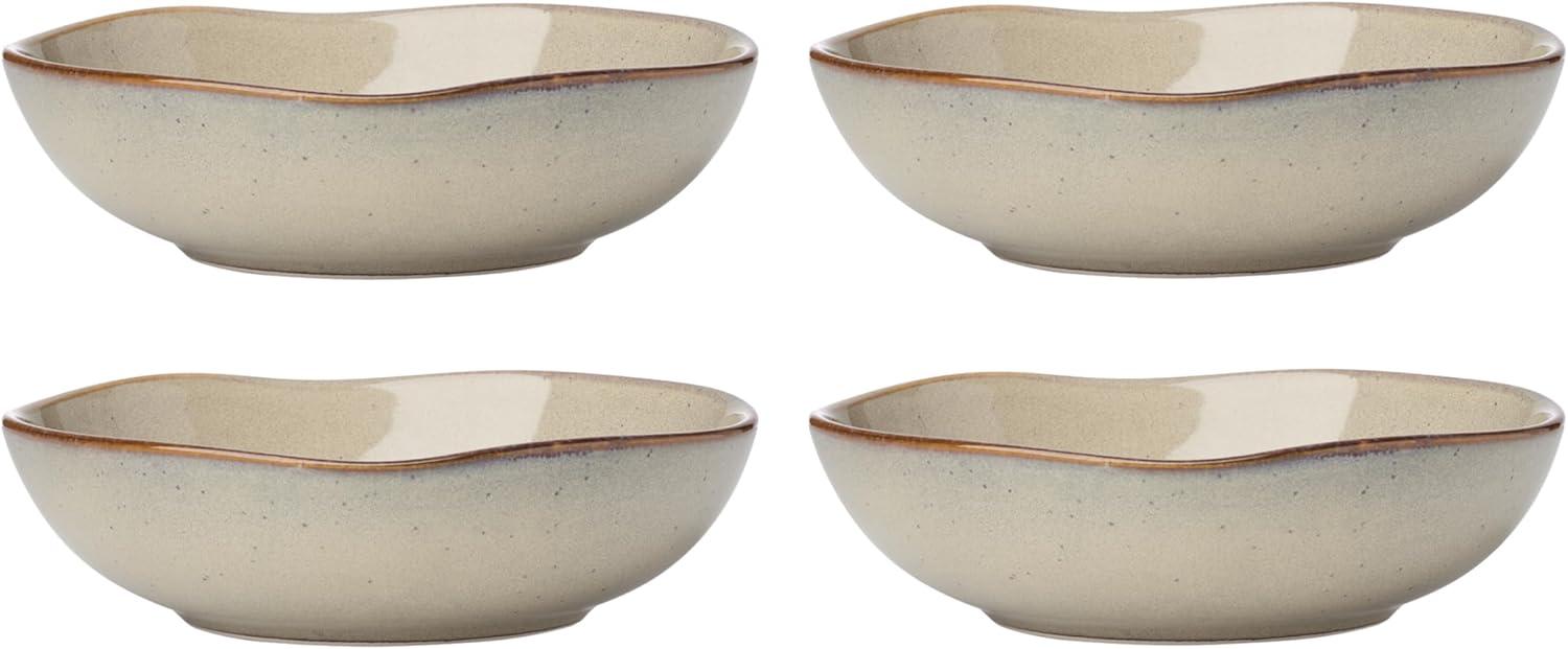 imageOneida 899206 Organic Shades Blue 18Piece Dinnerware Set Service For 6Oatmeal