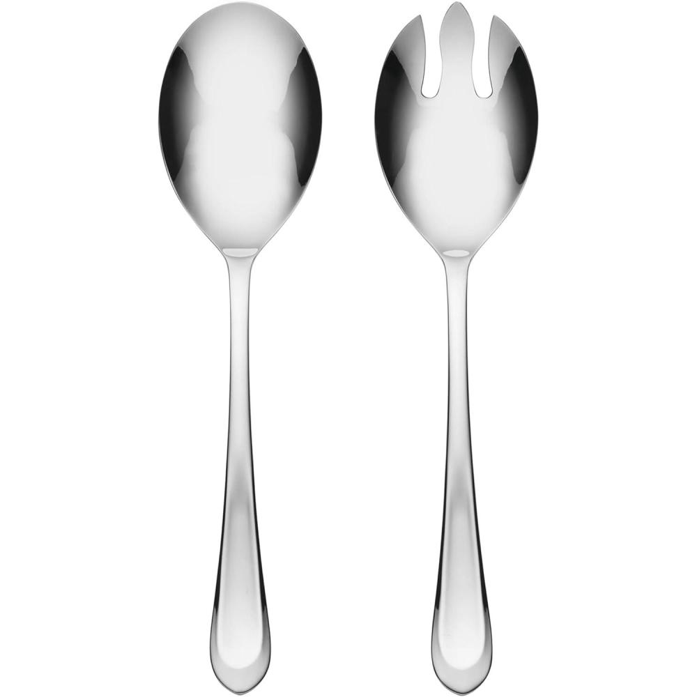 imageHampton Forge 895325 Alesey Mirror Everyday Dinner Forks Set Of 6Salad Server Set