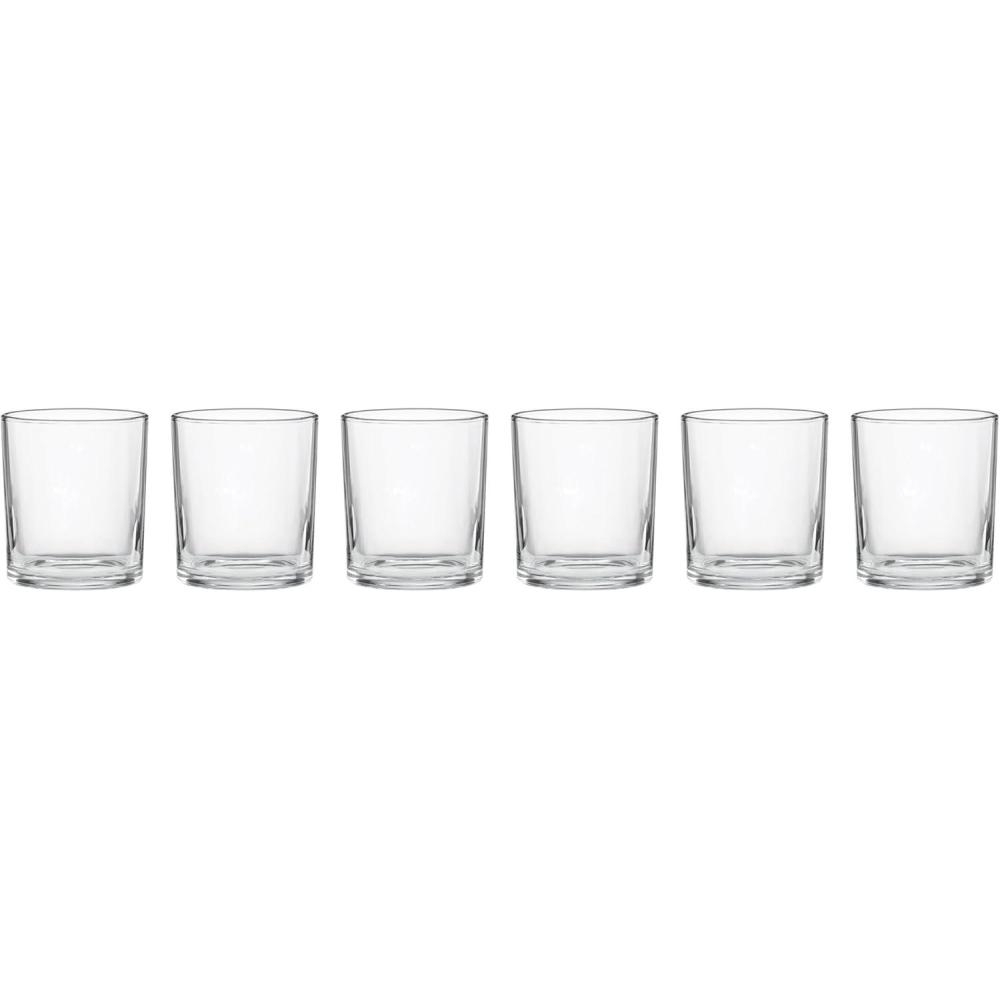 imageOneida Glassware 24 Seven Clear Medium Tumbler Set of 6 135Ounce Capacity Made From Glass Dishwasher Safe Tumbler Drinking Glasses Set Home and Kitchen Water Glasses Clear 4 PieceClear