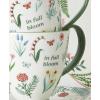 image:imageOneida Coffee Mug Set First Blooms Green Mugs 2 Pieces Service For 2 Porcelain Material 12 Ounce Capacity Microwave And Dishwasher Safe Ceramic Mugs Coffee Cups Tea Cup Green 2 Pieces