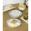 image:imageOneida Dinnerware Set First Blooms 4Piece Accent Plates Service For 4 Plate Set Porcelain Plates Dishwasher amp Microwave Safe Salad amp Pasta Plate Dish Sets Floral Design Assorted 4 Piece