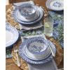 image:imageOneida Dinnerware Set Solear Blue 12Piece Set Service For 4 Stoneware Material Dishwasher And Microwave Safe Home And Kitchen Kitchen And Dining Dinner Plates And Bowls Sets Blue 12 Pieces