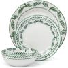 image:imageOneida Dinnerware Set Solear Green 12Piece Set Service For 4 Stoneware Material Dishwasher Safe amp Microwave Safe Home Kitchen And Dining Dinner Plates And Bowls Sets Green 12 Pieces
