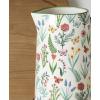 image:imageOneida Home And Kitchen First Blooms Pitcher Stoneware Material Water Jug Dishwasher Safe Water Pitcher Decorative Pitchers Butterfly amp Flowers DesignMultiColored 1 Piece 50 Ounce Capacity