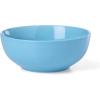 image:imageOneida Serveware 24 Seven Colors 3Piece Nesting Bowl Set With Wood Stand Porcelain Material Wooden Stand Dishwasher And Microwave Safe Serving Bowls Salad Bowl Pasta Bowls Turquoise 4 Pieces