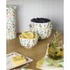 image:imageOneida Serveware First Blooms Nesting Bowls Set Of 3 Porcelain Material Dishwasher amp Microwave Safe 19oz 30oz amp 46oz Serving Bowls Pasta Bowl Floral Design MultiColored 3 Pieces