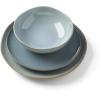 image:imageOneida 897199 Organic Shades 12Piece Dinnerware Set Slate BlueBlue