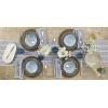 image:imageOneida 897199 Organic Shades 12Piece Dinnerware Set Slate BlueBlue