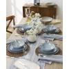 image:imageOneida 897199 Organic Shades 12Piece Dinnerware Set Slate BlueBlue