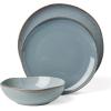 image:imageOneida 897199 Organic Shades 12Piece Dinnerware Set Slate BlueBlue