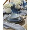 image:imageOneida 897199 Organic Shades 12Piece Dinnerware Set Slate BlueBlue