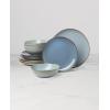 image:imageOneida 897199 Organic Shades 12Piece Dinnerware Set Slate BlueBlue