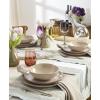 image:imageOneida 897199 Organic Shades 12Piece Dinnerware Set Slate BlueClay Color Tone May Vary