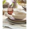 image:imageOneida 897199 Organic Shades 12Piece Dinnerware Set Slate BlueClay Color Tone May Vary