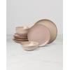 image:imageOneida 897199 Organic Shades 12Piece Dinnerware Set Slate BlueClay Color Tone May Vary
