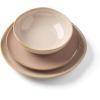 image:imageOneida 897199 Organic Shades 12Piece Dinnerware Set Slate BlueClay Color Tone May Vary