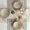 image:imageOneida 897199 Organic Shades 12Piece Dinnerware Set Slate BlueClay Color Tone May Vary