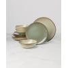 image:imageOneida 897199 Organic Shades 12Piece Dinnerware Set Slate BlueGreen
