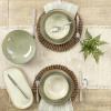 image:imageOneida 897199 Organic Shades 12Piece Dinnerware Set Slate BlueGreen