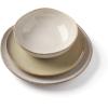 image:imageOneida 897199 Organic Shades 12Piece Dinnerware Set Slate BlueOatmeal