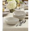 image:imageOneida 897199 Organic Shades 12Piece Dinnerware Set Slate BlueOatmeal