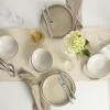 image:imageOneida 897199 Organic Shades 12Piece Dinnerware Set Slate BlueOatmeal