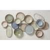 image:imageOneida 897199 Organic Shades 12Piece Dinnerware Set Slate BlueOatmeal