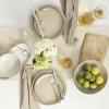 image:imageOneida 897199 Organic Shades 12Piece Dinnerware Set Slate BlueOatmeal