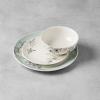 image:imageOneida Dinnerware Set Botanica 12Piece Dinnerware Set Service For 4 Porcelain Material Dishwasher And Microwave Safe Bowls Plates And Bowls Dinner Dishes Plates Home Green 12 Piece