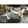 image:imageOneida Dinnerware Set Organic Shades Gray 18Piece Dinnerware Set Service For 6 Stoneware Material Dishwasher And Microwave Safe Bowls Plates And Bowls Dinner Dishes Plates Gray 18 Piece