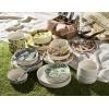 image:imageOneida Dinnerware Sets 24 Seven Melamine Floral 12Piece Dinnerware Set Service For 4 Dishes Set for 4 Floral Melamine Dishwasher Safe Plates and Bowls Sets Kitchen and Dining Ivory 12 Piece