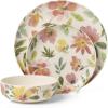 image:imageOneida Dinnerware Sets 24 Seven Melamine Floral 12Piece Dinnerware Set Service For 4 Dishes Set for 4 Floral Melamine Dishwasher Safe Plates and Bowls Sets Kitchen and Dining Ivory 12 Piece