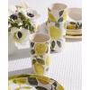 image:imageOneida Dinnerware Sets 24 Seven Melamine Lemon 12Piece Dinnerware Set Set for 4 Service For 4 Melamine Material Dishwasher Safe Plates And Bowls Dinner Dishes Home Kitchen Yellow 12 Piece