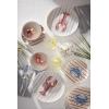 image:imageOneida Dinnerware Sets 24 Seven Melamine Wharfside 12Piece Dinnerware Set Service For 4 Melamine Material Dishwasher Safe Plates And Bowls Dinner Dishes Kitchen And DiningAssorted 12 PieceSeaside