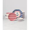 image:imageOneida Dinnerware Sets 24 Seven Melamine Wharfside 12Piece Dinnerware Set Service For 4 Melamine Material Dishwasher Safe Plates And Bowls Dinner Dishes Kitchen And DiningAssorted 12 PieceAweigh We Go