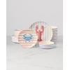 image:imageOneida Dinnerware Sets 24 Seven Melamine Wharfside 12Piece Dinnerware Set Service For 4 Melamine Material Dishwasher Safe Plates And Bowls Dinner Dishes Kitchen And DiningAssorted 12 PieceWharfside