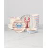 image:imageOneida Dinnerware Sets 24 Seven Melamine Wharfside 12Piece Dinnerware Set Service For 4 Melamine Material Dishwasher Safe Plates And Bowls Dinner Dishes Kitchen And DiningAssorted 12 PieceSeaside