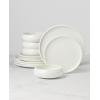 image:imageOneida Dinnerware Sets Quirk 12Piece Dinnerware Set Set for 4 Service For 4 Porcelain Material Dishwasher amp Microwave Safe Plates And Bowls Dinner Dishes Kitchen And Dining White 12 Piece