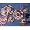 image:imageOneida Dinnerware Sets Vintage Americana Accent Plates Set Of 4 Service For 4 Plates Set Melamine Material Dishwasher amp Microwave Safe Salad amp Pasta Plate Americana Assorted 4 PieceCasual