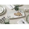 image:imageOneida Home and Kitchen Botanica Hors dOeuvres Tray Porcelain Material Serving Tray Dishwasher and Microwave Safe Table Decor Serving Platter Kitchen amp Dining White 1 Piece 11x6Inches