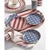image:imageOneida Kitchen And Dining Vintage Americana Chip n Dip Tray Melamine Material Serving Tray Dishwasher Safe Snacks Fruit Serving Home Decor Home and Kitchen White 1 Piece 1275 Diameter