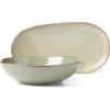 image:imageOneida 897199 Organic Shades 12Piece Dinnerware Set Slate BlueGreen