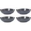 image:imageOneida Dinnerware Set Organic Shades Gray Pasta Bowls Set of 4 Service For 4 Dishwasher and Microwave Safe Stoneware Material Salad Bowl Pasta Bowl Home Kitchen and Dining Gray 4 Pieces