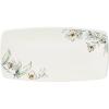 image:imageOneida Home and Kitchen Botanica Hors dOeuvres Tray Porcelain Material Serving Tray Dishwasher and Microwave Safe Table Decor Serving Platter Kitchen amp Dining White 1 Piece 11x6Inches